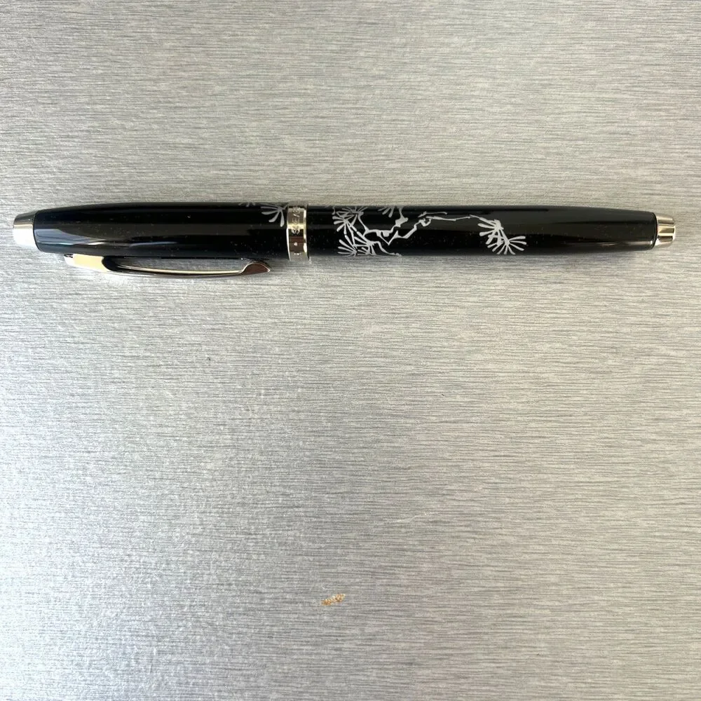 Sheaffer 100 Friends of Winter - Pine Black Laquer Ballpoint Pen LOT 2 Pens New